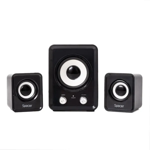 Sistem Boxe SPACER SPB-807-BK 2.1 11W Negru - imagine 2