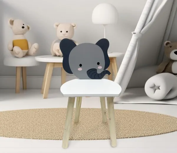 Scaun Copii U-GROW Design Elefant MDF - imagine 2