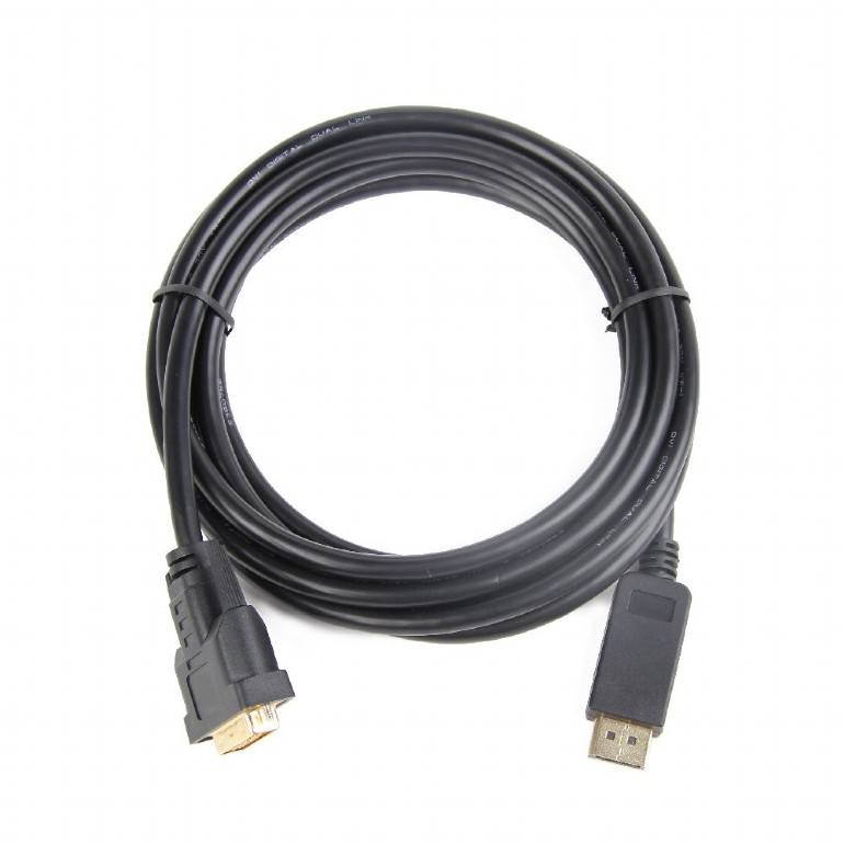 Cablu Video GEMBIRD DisplayPort-DVI-D 1.8m Negru CC-DPM-DVIM-6 - imagine 2