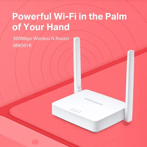 Router Wireless MERCUSYS MW301R N300 Mbps Alb - imagine 4