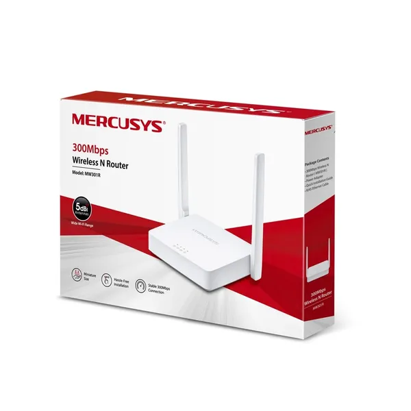 Router Wireless MERCUSYS MW301R N300 Mbps Alb - imagine 6