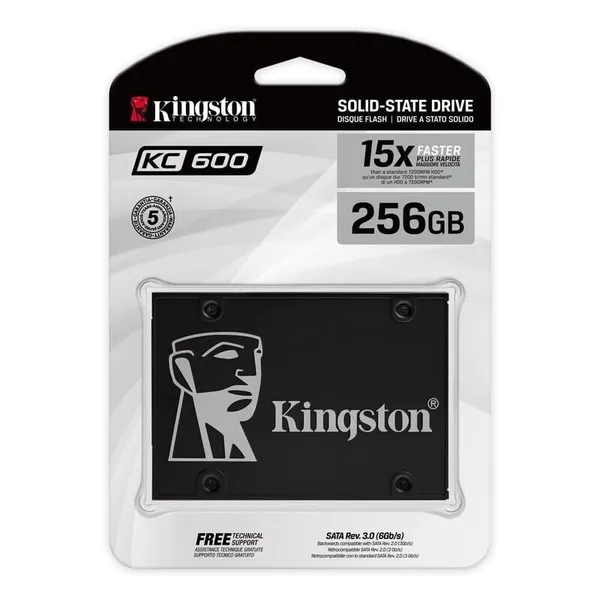 SSD KINGSTON KC600 256GB 2.5 inch SATA III - imagine 2