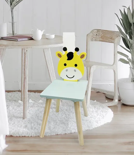 Scaun Copii U-GROW Design Girafă MDF - imagine 2