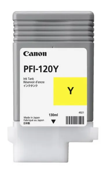 Cartuș Cerneală CANON PFI-120Y Yellow 130ml Original - imagine 2