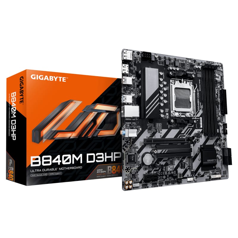 Placă de Bază GIGABYTE B840M D3HP Socket AM5 DDR5 Micro-ATX