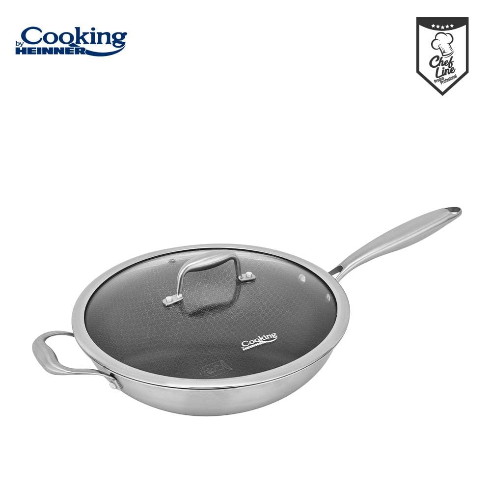 Tigaie Wok HEINNER Titanium3 Inox 4.5L 30cm