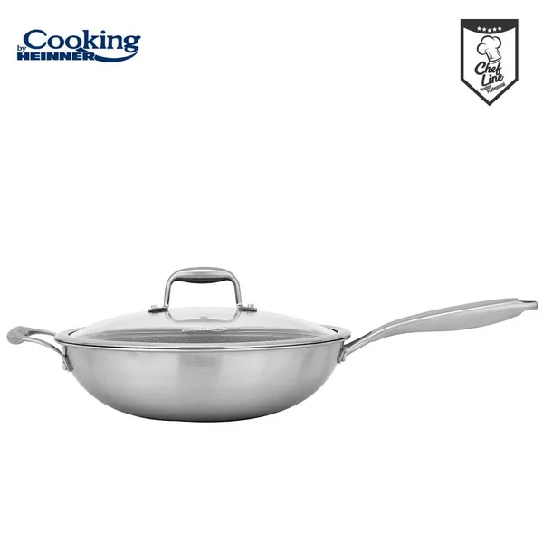 Tigaie Wok HEINNER Titanium3 Inox 4.5L 30cm - imagine 3