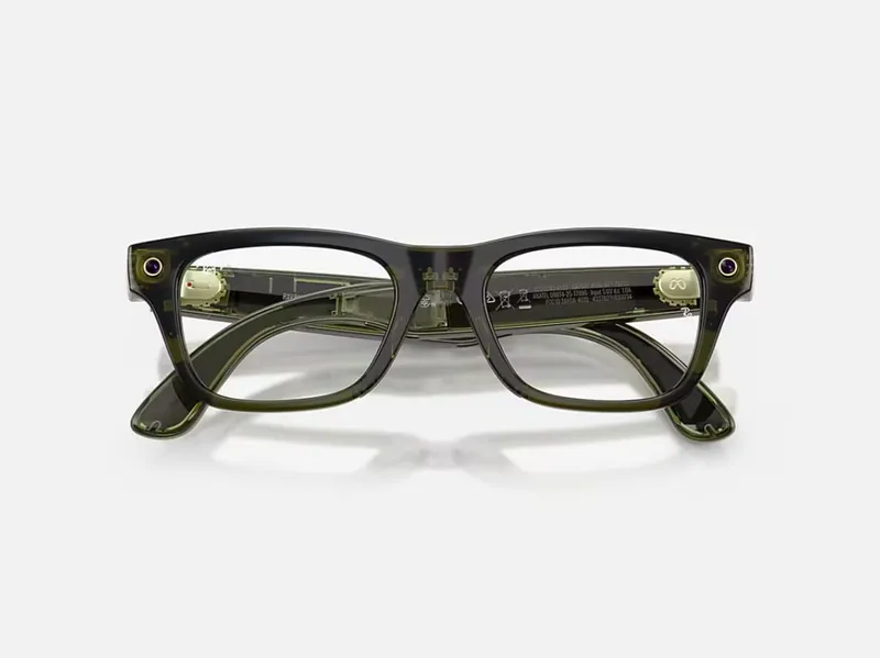 Ochelari Smart RAY-BAN Meta Blayzer Optics Gen 2 Dark Olive - imagine 5