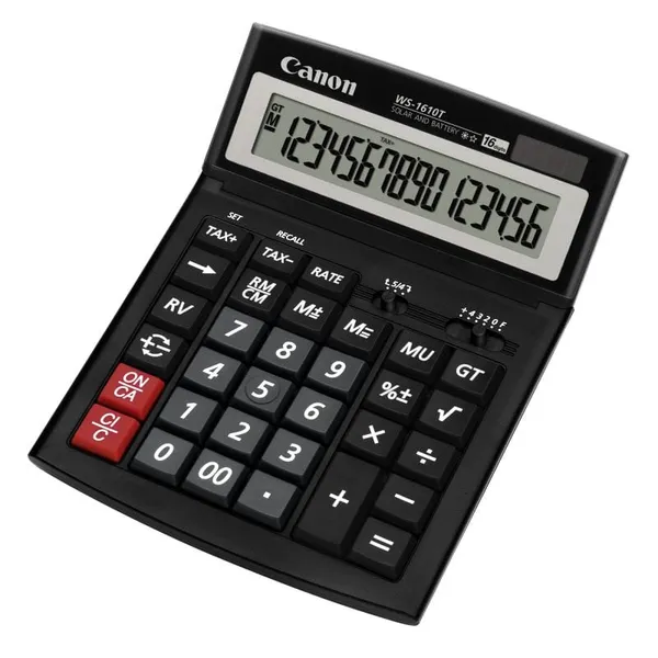 Calculator Birou CANON WS-1610T 16 Digiți Negru - imagine 3