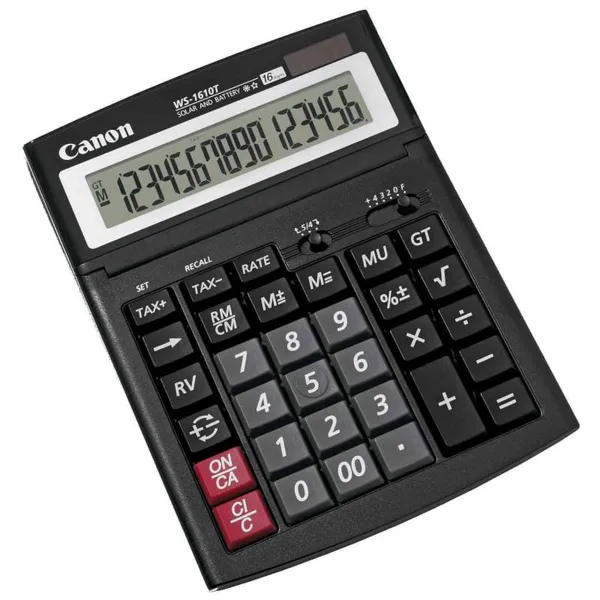 Calculator de birou CANON WS-1610T 16 digiți Negru - imagine 2