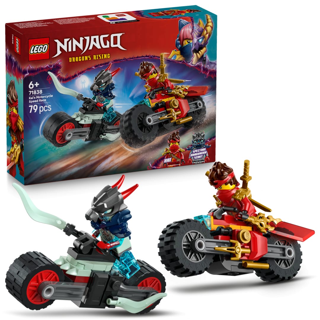 Set Construcție LEGO 71838 Cursa Motocicletei Kai