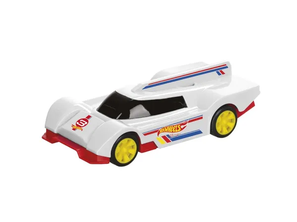 Mașinuță Pull&Back MONDO HOT WHEELS Flash Runner Alb