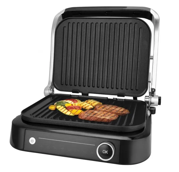 Grill Electric FRAM FEG-2100SSBK 1800-2100W Plăci Detașabile - imagine 2