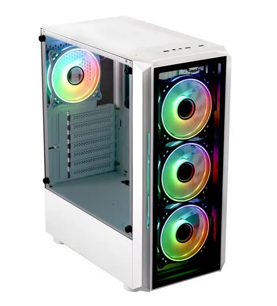 Carcasă PC PRO GAMING BASTION Mid Tower ARGB Alb