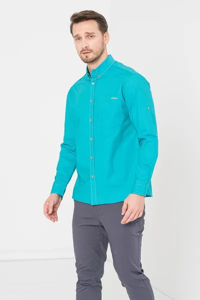 Cămașă Casual Bărbați Turquoise XL PS2122-14-71T - imagine 2