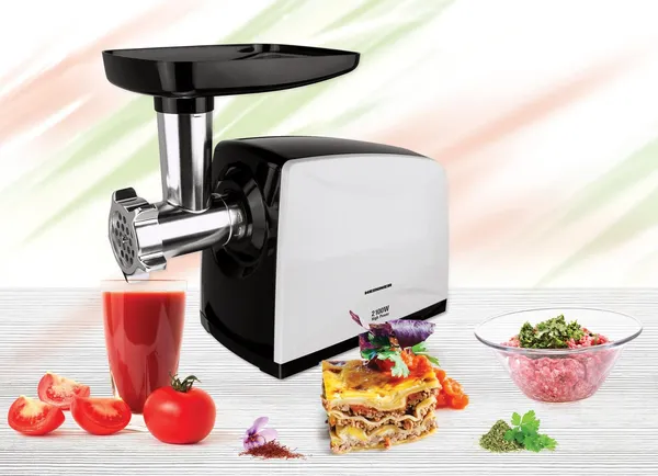 Mașină de tocat HEINNER MG-2100BKWH 2100W Negru/Alb - imagine 4