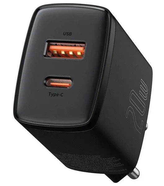 Încărcător Rețea BASEUS CCXJ-B01 Compact 20W Negru - imagine 4