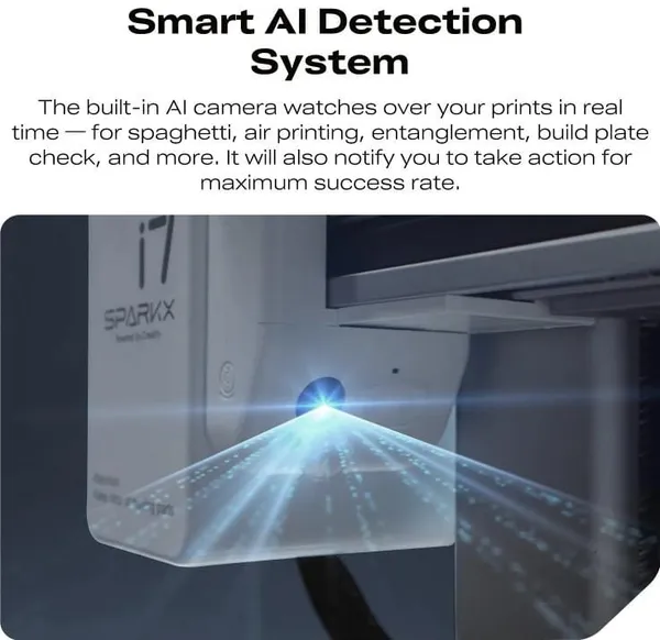 Imprimantă 3D CREALITY SparkX I7 Combo FDM cu Sistem CFS 4 Culori - imagine 2