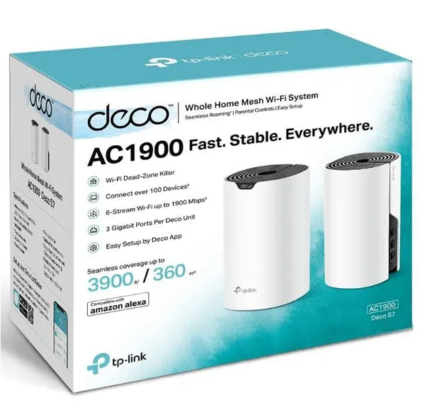 Sistem Mesh Wi-Fi TP-LINK Deco S7 AC1900 2-pack - imagine 2
