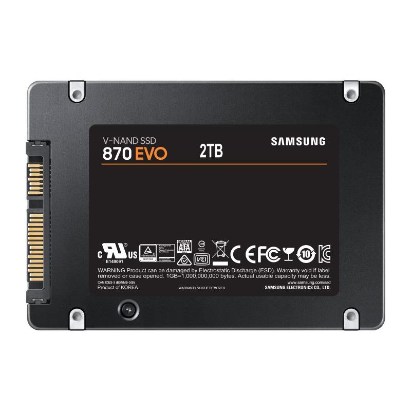 SSD SAMSUNG 870 Evo 2TB 2.5 inch SATA 3 MZ-77E2T0B - imagine 2