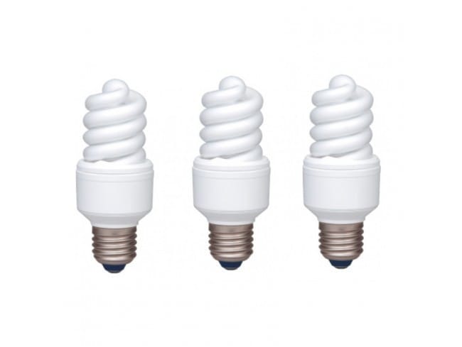Set 3 Becuri Fluorescent PANASONIC EFD13E672V-3 13W E27 Alb Rece