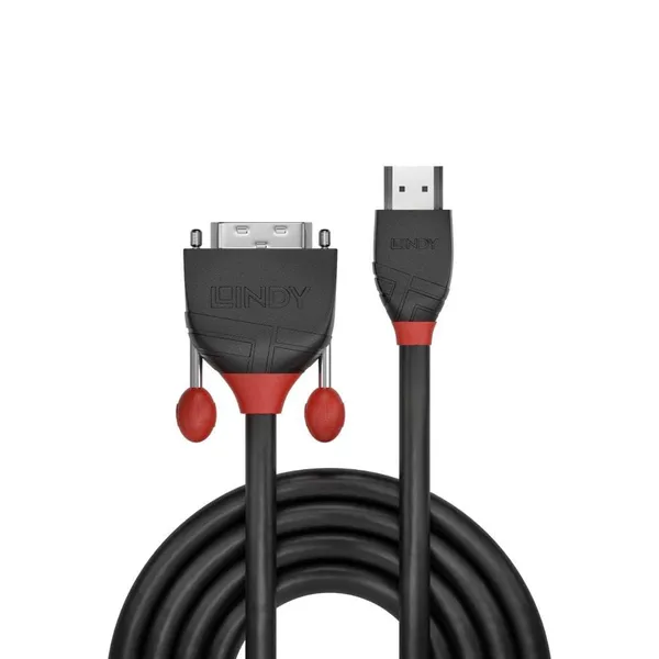 Cablu LINDY HDMI-DVI 3m Black Line LY-36273