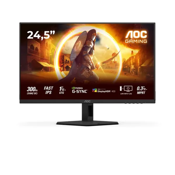 Monitor Gaming AOC 25G4SRE 24.5 inch Full HD Negru Roșu