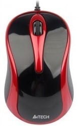 Mouse A4TECH N-350-2 Negru/Rosu 1000 DPI