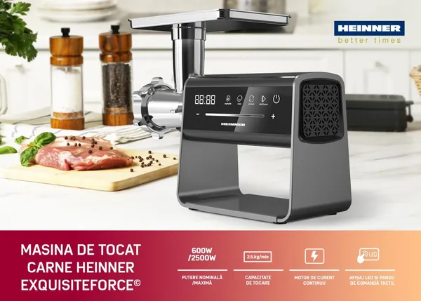 Mașină de tocat HEINNER EXQUISITEFORCE HMG-DIS2500 2500W - imagine 5