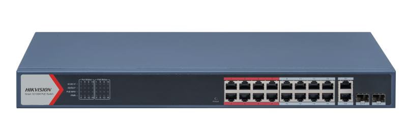 Switch PoE HIKVISION DS-3E1318P-EI(B) 16 Porturi L2 Managed