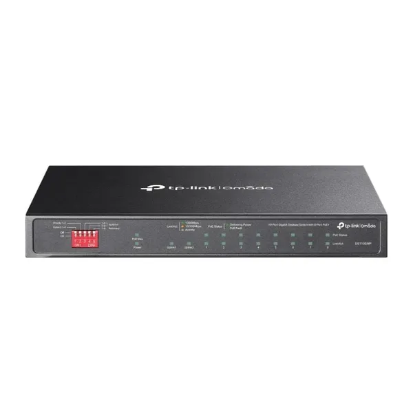 Switch TP-LINK Omada DS110GMP 8 Porturi PoE+ Gigabit Buget 123W - imagine 4