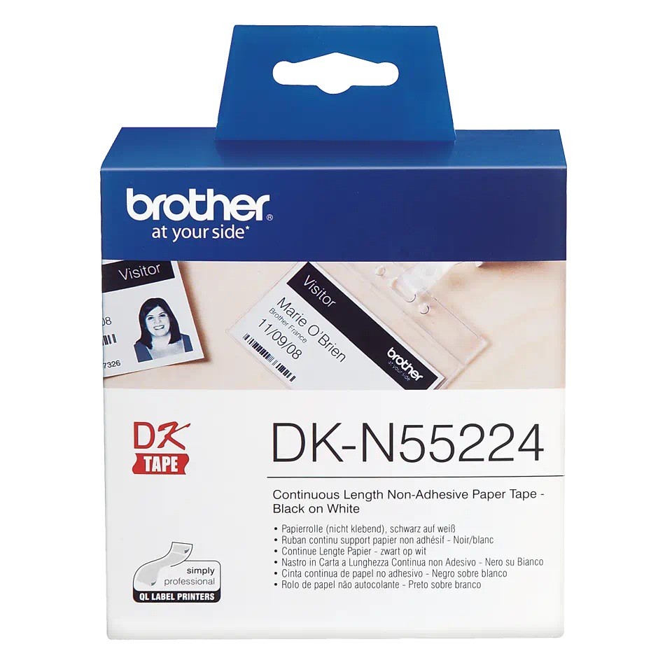 Bandă Continuă Hârtie BROTHER DKN55224 54mm x 30.48m