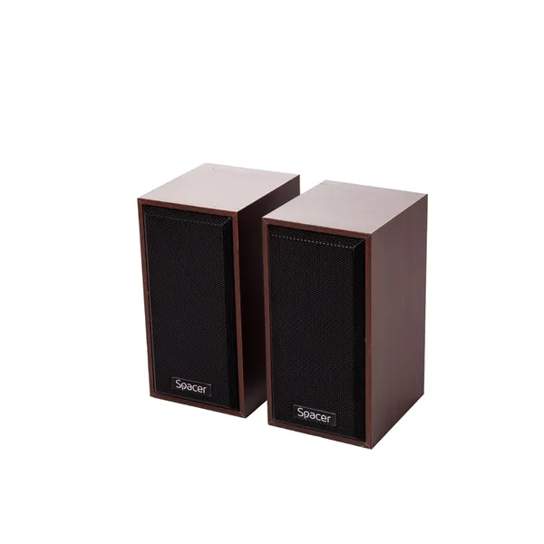 Boxe SPACER SPSK-201-WD 2.0 6W Lemn - imagine 3