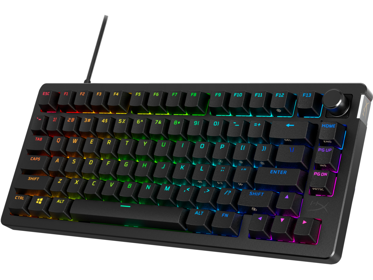 Tastatură Gaming Mecanică HP HYPERX Alloy Rise RGB US Negru - imagine 2