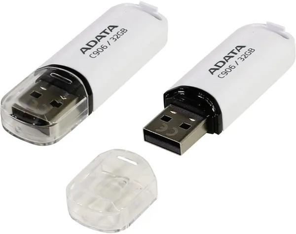Memorie USB ADATA C906 32GB USB 2.0 Alb AC906-32G-RWH - imagine 3