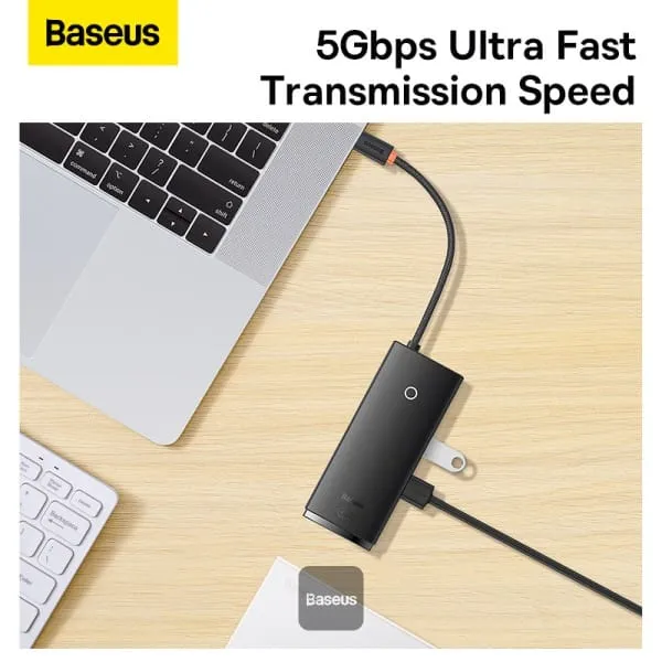Docking Station BASEUS WKQX050101 Lite USB Type-C Negru - imagine 8