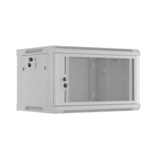 Dulap Rack Perete LANBERG 6U 19 inch 600x450 mm Ușă Perforată Gri