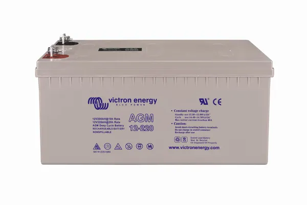 Acumulator VICTRON ENERGY 12V 220Ah AGM Deep Cycle Inserții Filetate M8 BAT412201085 - imagine 4