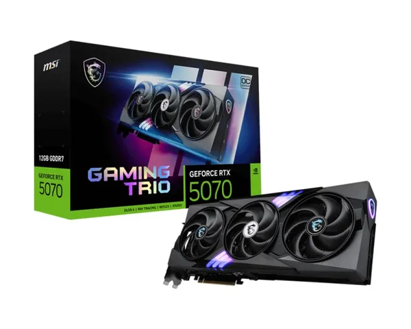 Placă Video MSI GeForce RTX 5070 Gaming Trio OC 12GB GDDR7