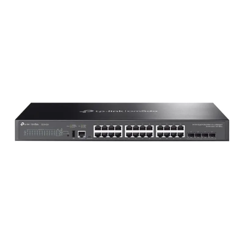Switch TP-LINK SG5428X Omada 24 Porturi Gigabit L3 4 Sloturi SFP+ 10G