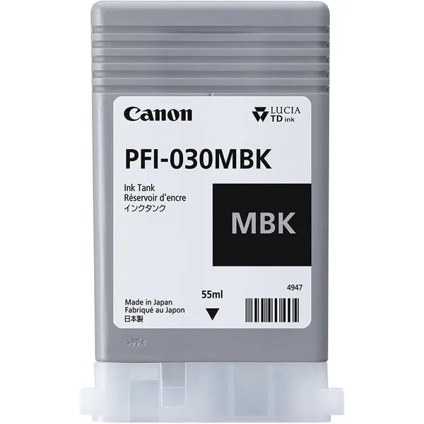 Cartuș Cerneală CANON PFI-030MBK Matte Black 55ml Original