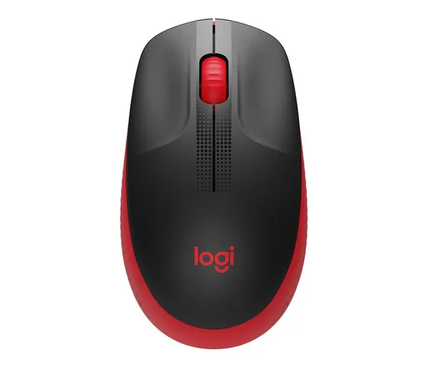 Mouse Wireless LOGITECH M190 2.4GHz Negru-Roșu