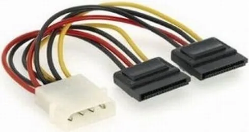Adaptor Cablu Alimentare GEMBIRD CC-SATA-PSY Molex la 2x S-ATA 25cm