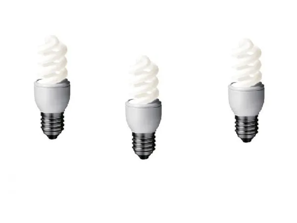 Set 3 becuri Fluorescent PANASONIC EFD8E65HD-3 8W E27 Alb Rece Spirală