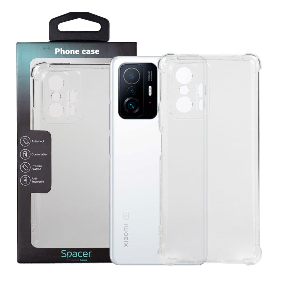 Husă SPACER Xiaomi 11T 1.5mm TPU Transparent