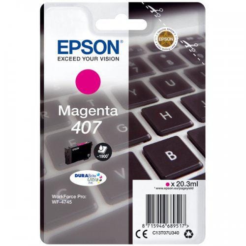 Cartuș Cerneală EPSON Magenta 1.9k WF-4745 C13T07U340