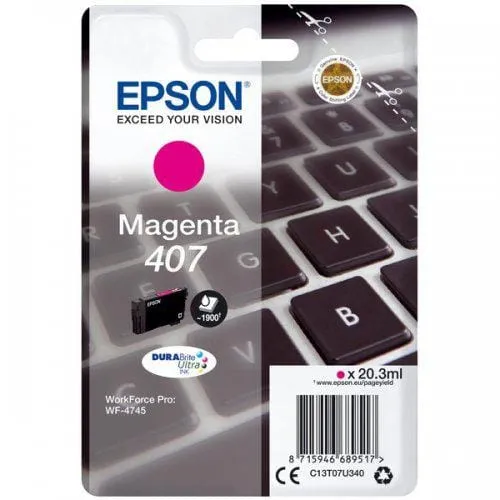 Cartuș Cerneală EPSON Magenta 1.9k WF-4745 C13T07U340