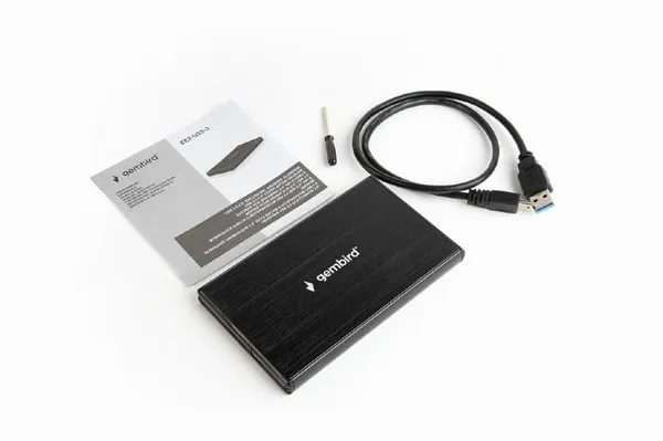 Rack Extern GEMBIRD EE2-U3S-3 HDD/SSD 2.5 inch USB 3.0 Negru - imagine 2