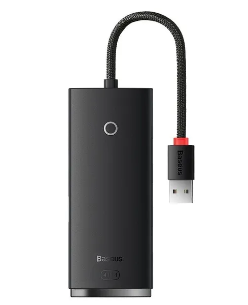 Hub extern BASEUS Lite USB 3.0 4 Porturi 1m Negru WKQX030101