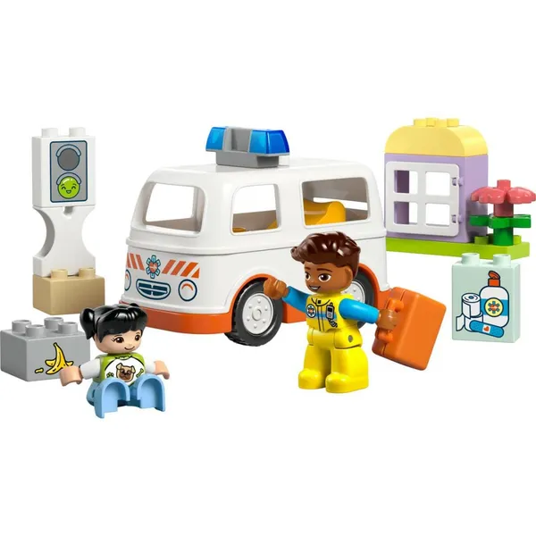 Set Construcție LEGO 10447 Ambulanță și Șofer - imagine 4